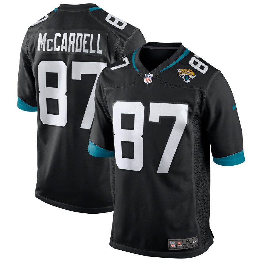 Men Jacksonville Jaguars 87 Keenan McCardell Nike Black Game Retired Player NFL Jersey